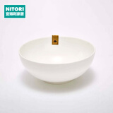 NITORI宜得利家居 现代简约碗碟盘子圆盘汤勺纯白骨瓷系列餐具套装 6英寸碗 纯白骨瓷
