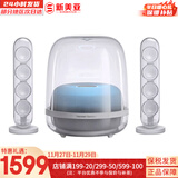 哈曼卡顿（Harman/Kardon）哈曼卡顿 水晶4 桌面蓝牙音箱 家庭影院音响 电视电脑音箱 礼物音响 2.1声道架构 140W超强功率 水晶4代 白色