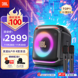 JBL PartyBox Encore2音乐战将欢唱版2蓝牙音箱 国家补贴 户外家庭KTV麦克风一体唱K歌广场舞低音音响