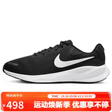 耐克NIKE跑步鞋男子缓震宽版REVOLUTION 7运动鞋FB8501-002黑白44