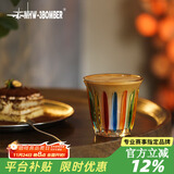 MHW-3BOMBER轰炸机咖啡玻璃杯 澳白杯拿铁杯水杯Dirty咖啡杯子手绘系列