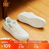 361°运动男鞋秋冬季学生复古厚底增高小白休闲板鞋子男672426615-3