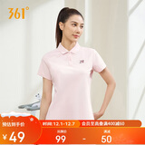 361°短袖女春夏季运动t恤速干衣polo衫跑步健身休闲瑜伽662424130H-2