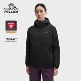伯希和（Pelliot）Primaloft金标P棉女款棉服保暖棉衣防风秋冬运动外套125376010黑M