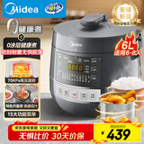 美的（Midea）【国家补贴】0涂层钢胆电压力锅6L双胆全自动智能预约家用煲汤煮饭MY-C6856G电饭煲高压锅4-6人
