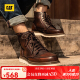 CAT卡特马丁靴工装靴男鞋经典款BRAVADO轻户外复古时尚牛皮机车靴 深棕P712950 40
