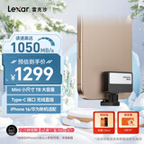雷克沙（Lexar）1TB黑色Type-c USB3.2 移动固态硬盘（PSSD) Professional GO传输速度1050MB/s 直插手机 轻松扩容