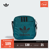 adidas运动单肩斜挎包男女新款阿迪达斯官方三叶草   遗迹凫蓝/黑色   NS(均码)