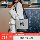 MLB包包女水桶包斜挎包单肩包手提包旅行包运动包3ABMS072N-50BKS-F