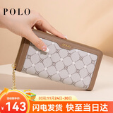POLO手包女士钱包女长款卡包手拿包女多卡位钱夹印花女包生日礼物