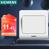 西门子（SIEMENS）开关插座 一开单控面板 86型暗装面板 远景雅白色5TA02011CC1