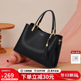 蔻一（Cnoles）包包女包真牛皮女士手提高级感单肩包品牌大容量生日礼物送女友