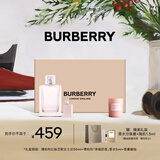博柏利（BURBERRY）红粉恋歌女士淡香水蜜意礼盒(50ml+5ml+香薰蜡烛)圣诞礼物送女生