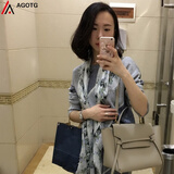 AGOTG品牌都挺好姚晨苏明玉包包女牛皮鲶鱼包翅膀包斜跨手提包女包 灰色-大款鲶鱼包
