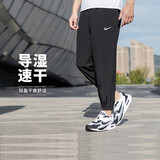 耐克NIKE男运动裤 春夏训练束脚休闲裤时尚百搭FB7498-010黑XL