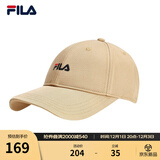FILA 斐乐官方棒球帽情侣款男士女士帽子时尚休闲鸭舌帽子遮阳帽 独木卡其-DK XS