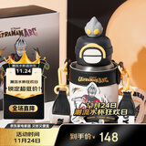 杯具熊（BEDDYBEAR）开口笑双饮儿童保温杯吸管水杯316钢大容量保温壶杯600ML气势亚刻