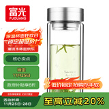 富光双层玻璃杯 大容量高硼硅玻璃泡茶杯子 带茶隔商务办公水杯男女士