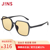 睛姿（JINS）防蓝光眼镜男女护目镜56%防蓝光辐射轻量大方框FPC22S253 97B亚光黑色（包装全新升级）