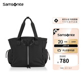新秀丽（Samsonite）女士托特包大开口单肩包轻盈手提包NT0黑色送女友礼物