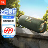 JBL FLIP6 音乐万花筒六代 便携蓝牙音箱 防水防尘 赛道扬声器 独立高音单元 户外音响 淀墨绿 