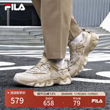 FILA斐乐男鞋老爹鞋猫爪鞋5代复古运动鞋女鞋休闲鞋情侣 燕麦色/沙棕色-OS(男款) 41