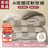 无印良品A类针织提花10%大豆纤维被子 秋冬被芯6斤 200x230cm