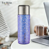 TUNE-PATTERN纯钛保温杯双层钛焖茶杯泡茶杯养生钛水杯磁吸钛水杯子教师节送礼 鸢尾【精美礼盒】450ml