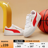 彪马（PUMA）经典复古透气小白鞋男女百搭休闲板鞋运动鞋CAVEN 380810 白-红色-25 41