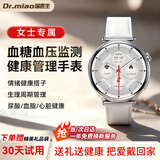 喵医生【女士手表】血压监测手表血糖趋势研究血脂尿酸一体机家用非医疗级免扎针智能手表手环女健康礼物