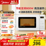 美的（Midea）变频小清新微波炉 液晶屏幕 磨砂面板 小型20L家用 匠心工艺（PM2002）