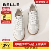 百丽（Belle）刘雯同款散文诗复古德训鞋女简约情侣同款休闲鞋B0992AM5 【翟潇闻同款】灰色-女款 37 (235mm)