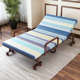 欧莱特曼（oulaiteman）折叠床棕垫午休床可拆洗升降扶手可选办公室午休午睡陪护乳胶床 【海绵款】45CM加高床-向往生活 1米x192cm