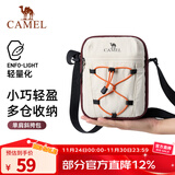 骆驼斜挎包女单肩包休闲挎包时尚包包健身运动通勤小包手机收纳包 575B777025-酒红棕