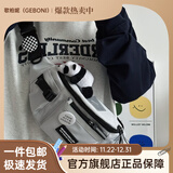 歌柏妮（GEBONI）斜挎包男女潮牌ins背包简约百搭休闲运动腰包男士单肩包学生胸包 潮流款【灰色】 斜挎包【随机徽章】+熊猫胸针