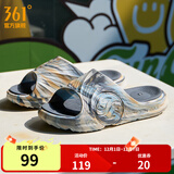 361°拖鞋男女AG运动凉鞋软弹耐磨居家防滑运动拖鞋涉水情侣拖鞋沙滩鞋 燕麦奶/羊皮纸色【男】 43