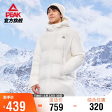 匹克长款羽绒服男冬季三防科技保暖防风防水防污连帽运动外套DF544111