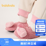 巴拉巴拉地板袜防滑点胶冬季加厚加绒婴幼儿保暖袜子学步不滑208424172204