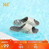 361°运动拖鞋男AG夏季篮球厚底沙滩休闲外穿凉拖鞋子男672426728-3