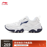李宁红糖丨反光减震回弹经典休闲鞋女25新品柔软透气运动鞋AGCV128