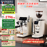 SCHNEIDER极光咖啡机双锅炉冷热萃取大功率全半自动家用商用20Bar高压蒸汽打奶泡58MM节日礼物 【配商用磨豆机】双泵双加热+冷萃+58MM商用手柄