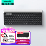 罗技（Logitech）时尚系列K780无线蓝牙键盘 办公键盘 手机Mac 平板iPad键盘双模 笔记本电脑键盘薄膜 带支架多设备 K780黑色