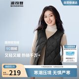 波司登25年羽绒马甲女士秋冬90绒轻薄V领修身短款休闲送礼物外套