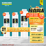 KARCHER净水器家用净水机厨下陶氏RO膜反渗透过滤器0阻垢剂饮水机德国卡赫滤芯1号3号直饮机净饮机一体机 WPCRO-H系列800G滤芯【7支装】