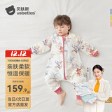 贝肽斯睡袋婴儿春秋冬季新生宝宝防踢被恒温保暖儿童分腿防惊跳连体衣服 春秋双层-感温(20-26℃）双鲤 L码 90-100cm(建议2-4岁）