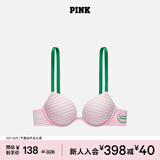 维多利亚的秘密 PINK 圆盘胸内衣2805舒适3/4罩杯聚拢外扩文胸胸罩无痕聚拢 5VS4粉白条纹/绿色肩带 11202805 75B （34B）