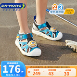 江博士夏季男女童舒适休闲宝宝学步鞋透气幼儿童鞋 潮流百搭儿童凉鞋 蓝/黑 25 脚长约15.2-15.7