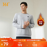 361°卫衣男装秋冬季长袖运动服休闲圆领宽松加绒上衣服652344801D-7