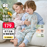 威尔贝鲁（WELLBER）恒温睡袋婴幼儿1-3岁竹棉睡衣秋冬儿童宝宝防踢被子厚夹棉 梦境XL