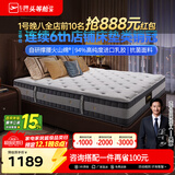 芝华仕5星床垫独立袋装弹簧静音家用乳胶席梦思软硬护脊厚垫明星垫D026 舒睡经典版升级款-1.5*-1.9M 优先发货（详询客服）